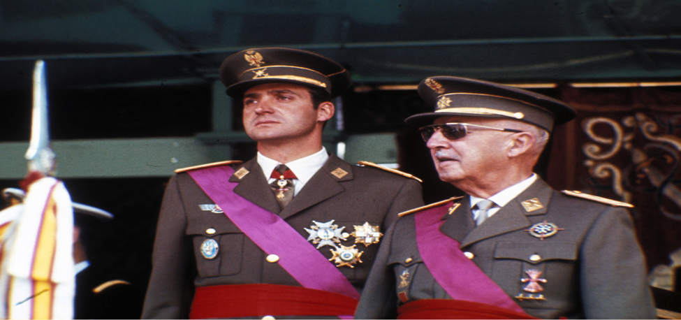 Juan Carlos with Franco